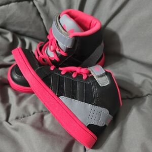 Adidas Kids High-Top Sneakers - Black and Pink Size 9c Toddler nwot